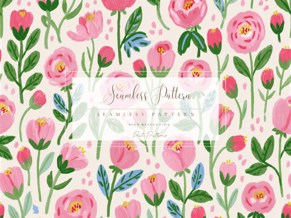 Download Pink Rosebud Seamless Pattern PNG with Background - Seamless pattern png Collection