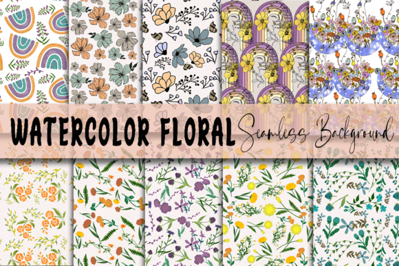 Download Seamless Boho Flower Pattern - Boho flower pattern Collection