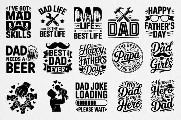 Download Father’s Day SVG Bundle Dad Quotes - Bundle Collection