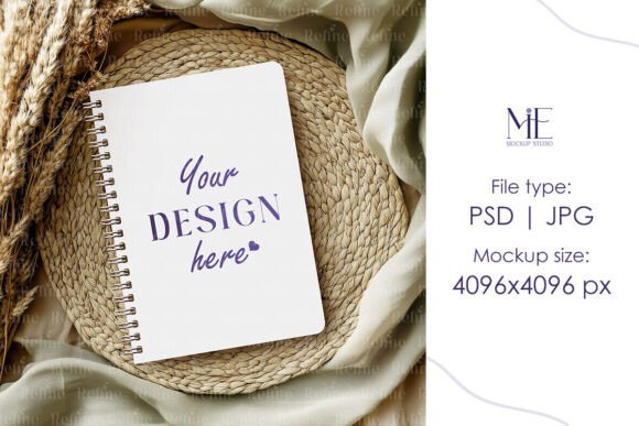 Download Spiral Notebook Mockup, Planner Mockup - Planner Collection