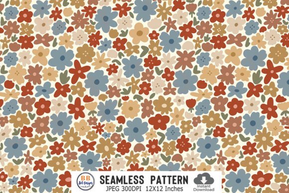 Download Boho Flower Pattern Spring Floral Paper - Boho flower pattern Collection
