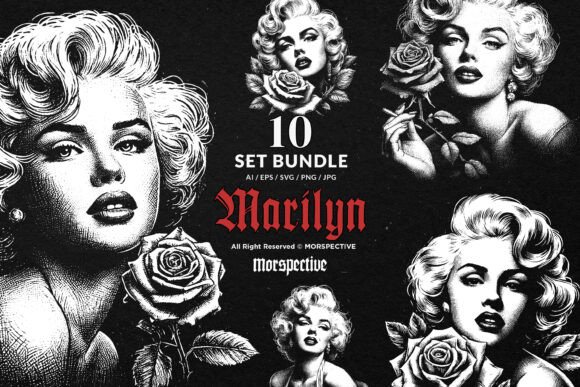 Download 10 Bundle Dark Art Marilyn Monroe Sexy - Bundle Collection