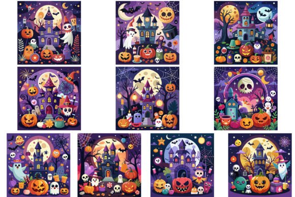 Download 10 Halloween Party Invitations Bundle - Bundle Collection