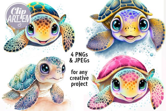 Download Baby Turtles Wall Art Images Bundle JPEG - Bundle Collection