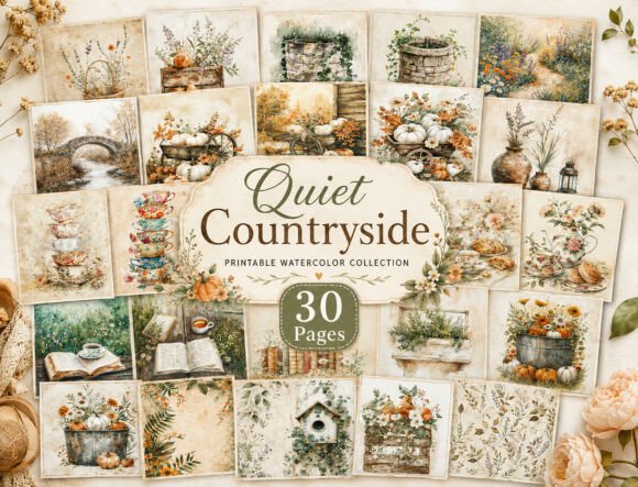 Download Rustic Autumn Journal Paper Bundle - Bundle Collection