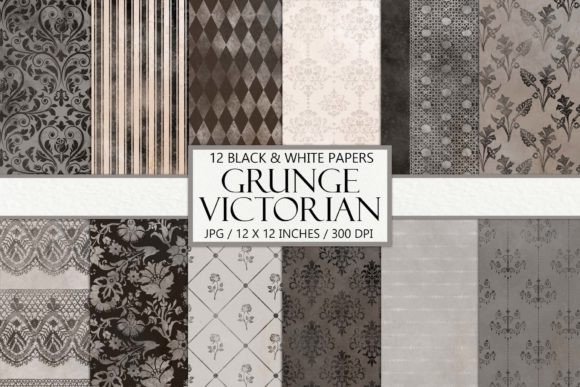 Download Grunge Victorian Digital Scrapbook Paper - Digital scrapbook paper Collection