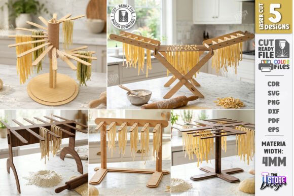 Download Pasta Drying Rack Laser Cut Bundle | CNC - Bundle Collection
