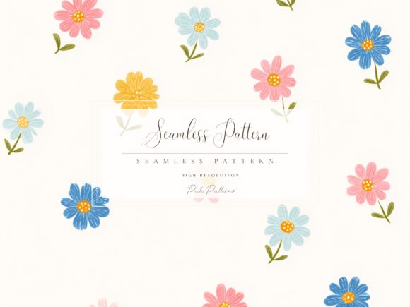 Download Retro Floral Seamless Pattern PNG - Seamless pattern png Collection