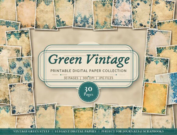 Download Teal Grunge Digital Paper Bundle - Bundle Collection